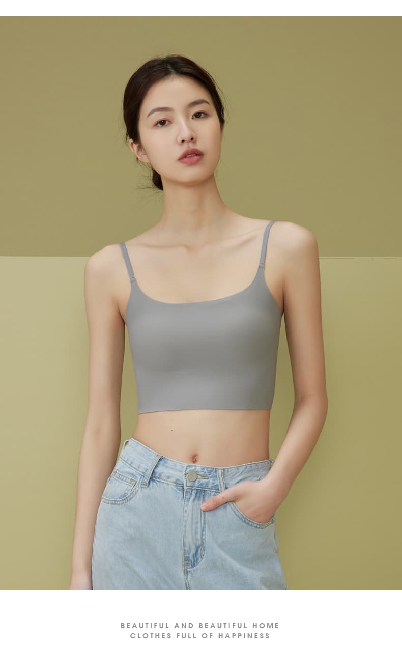 シンプル美シルエットブラトップ