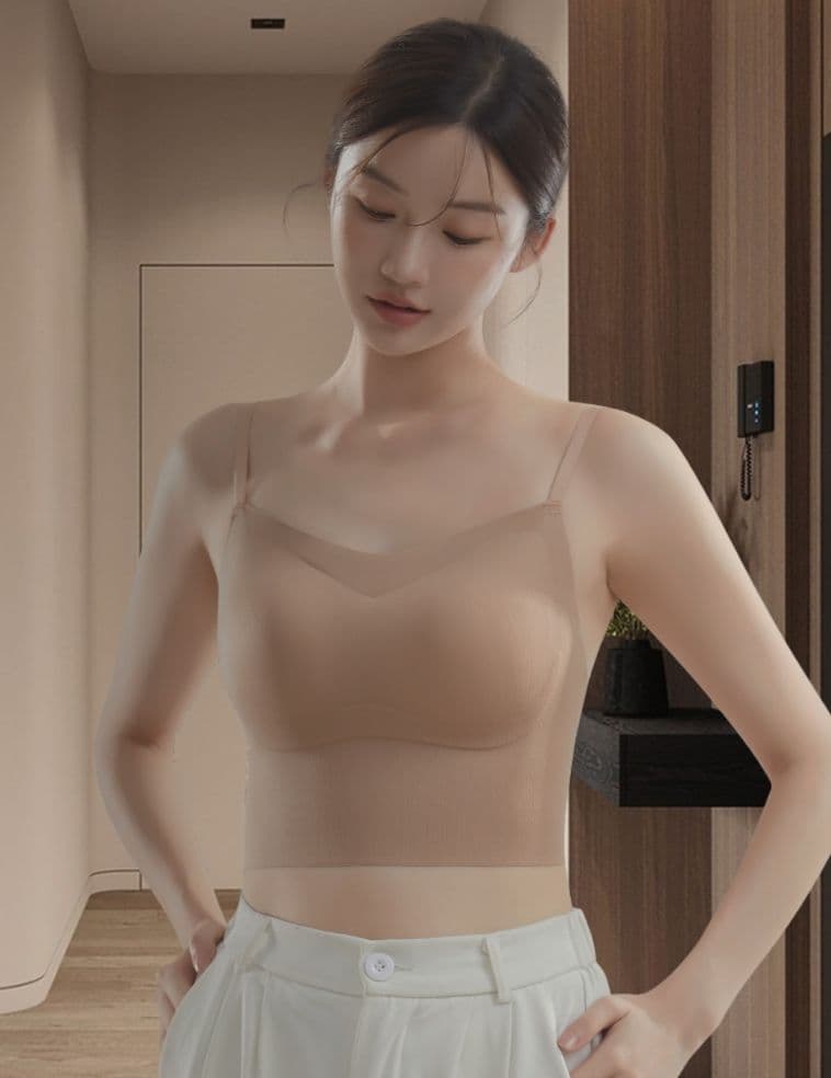 ブラトップ シームレス美胸キャミソール