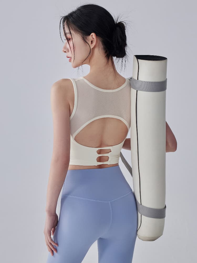 ブラトップ メッシュデザイン背中開きブラトップ