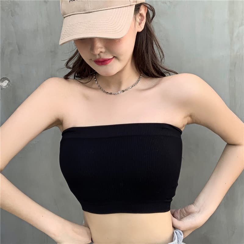 ブラトップ 胸元すっきりチューブトップ
