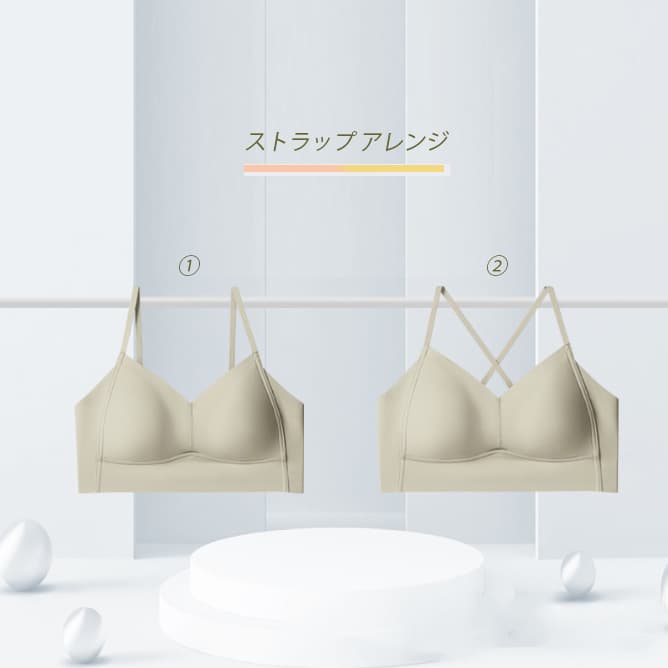 ノンワイヤー ブラトップ タンクトップ レディース ストレスフリー インナー