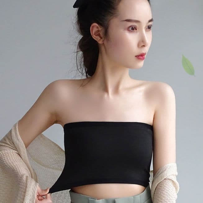 ブラトップ なめらかフィット シームレスチューブトップ