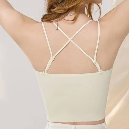 ブラトップ 洗練シルエット シームレスブラトップ