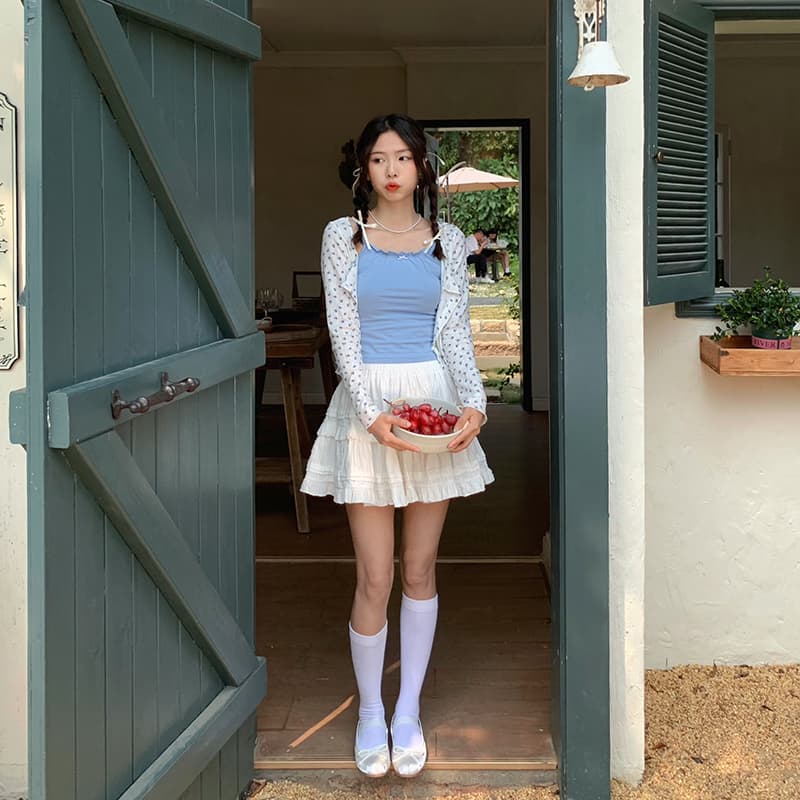 パール飾り付き 美シルエットブラトップ