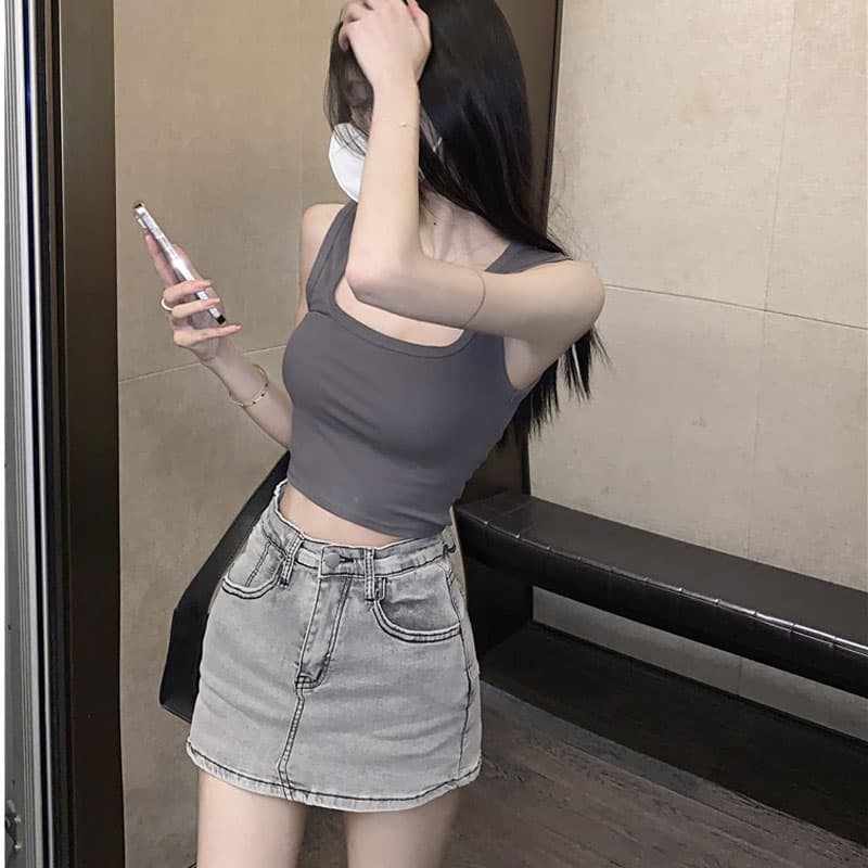 ブラトップ すっきり美胸 無縫製タンクトップ