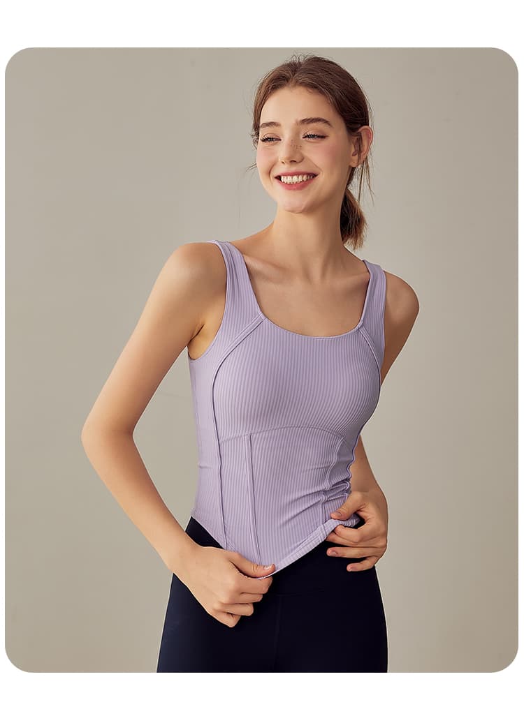ブラトップ 立体縫製リブ加工ブラトップ