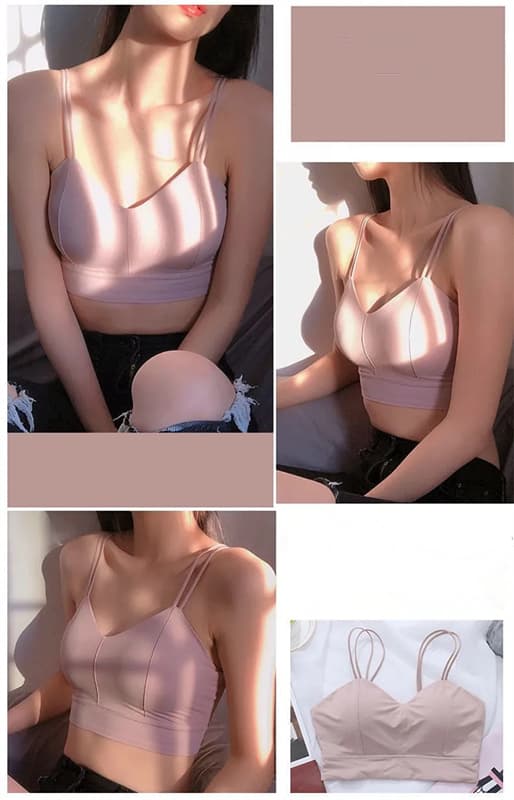 接触冷感ブラトップキャミソール カップ付きワイヤー無し