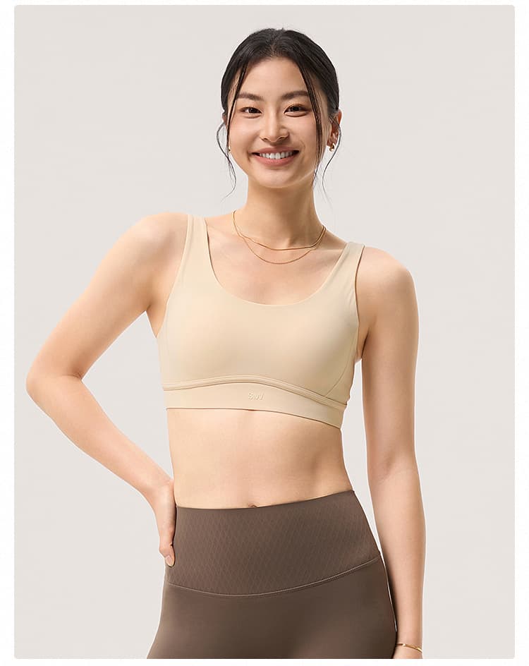 ブラトップ シンプル美胸ブラトップタンクトップ