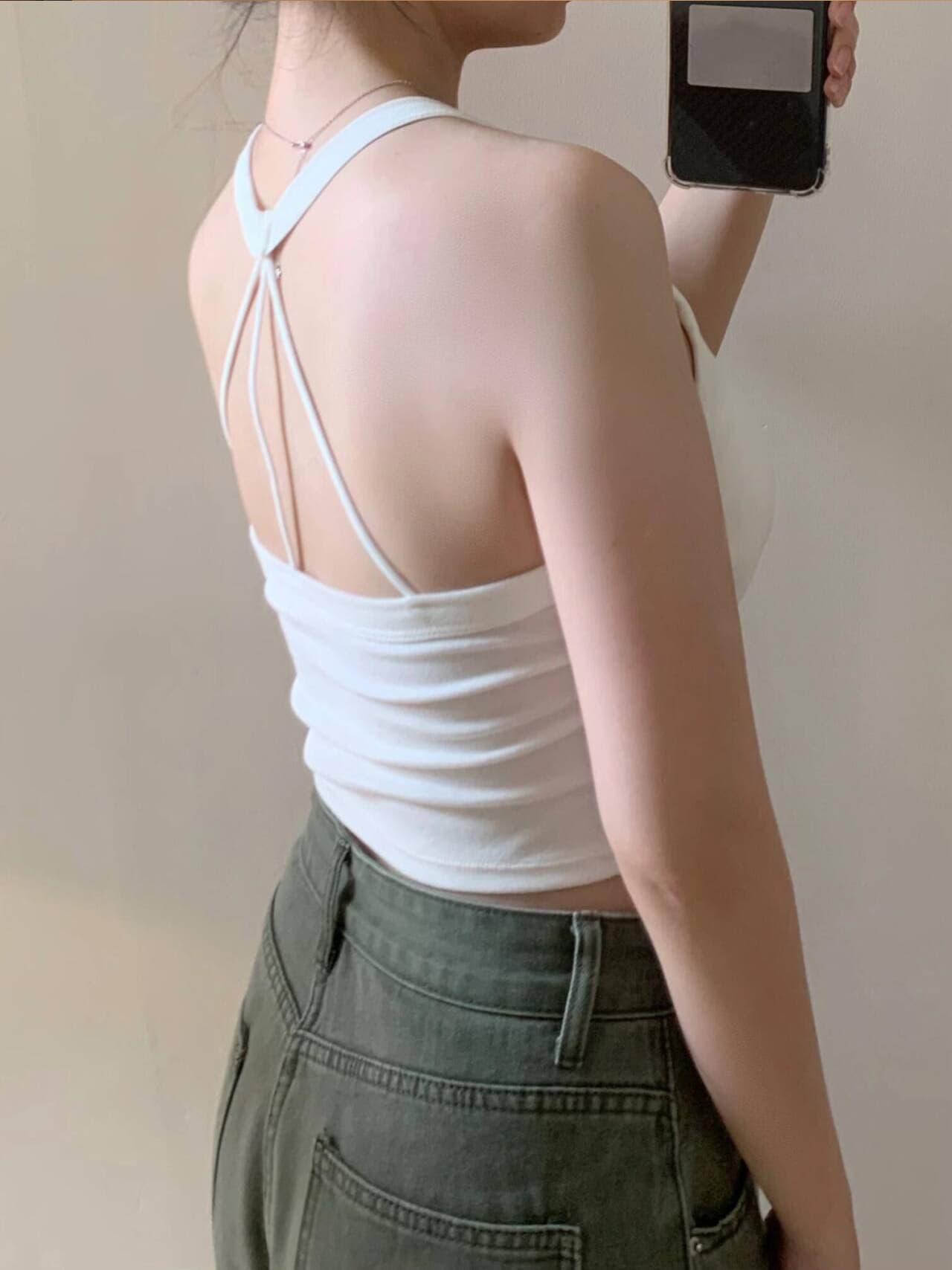 美ライン ホルターネック ブラトップ