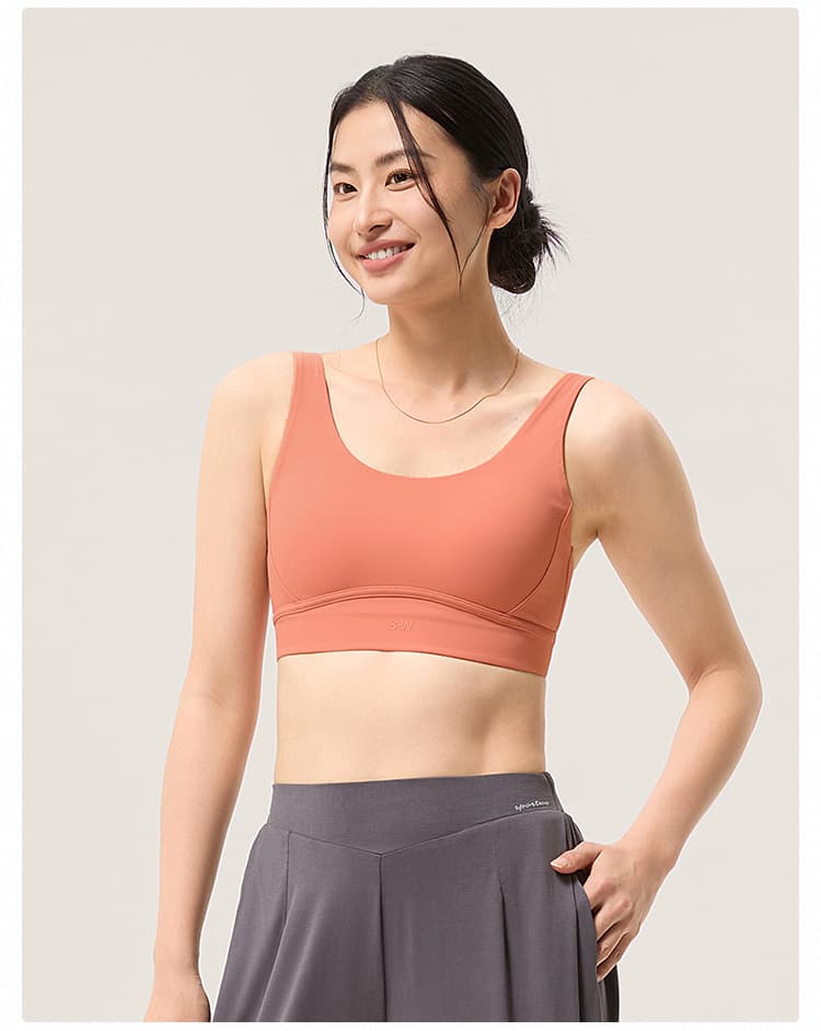 ブラトップ シンプル美胸ブラトップタンクトップ