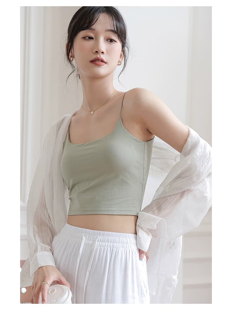 ブラトップ シンプル美胸キャミブラトップ