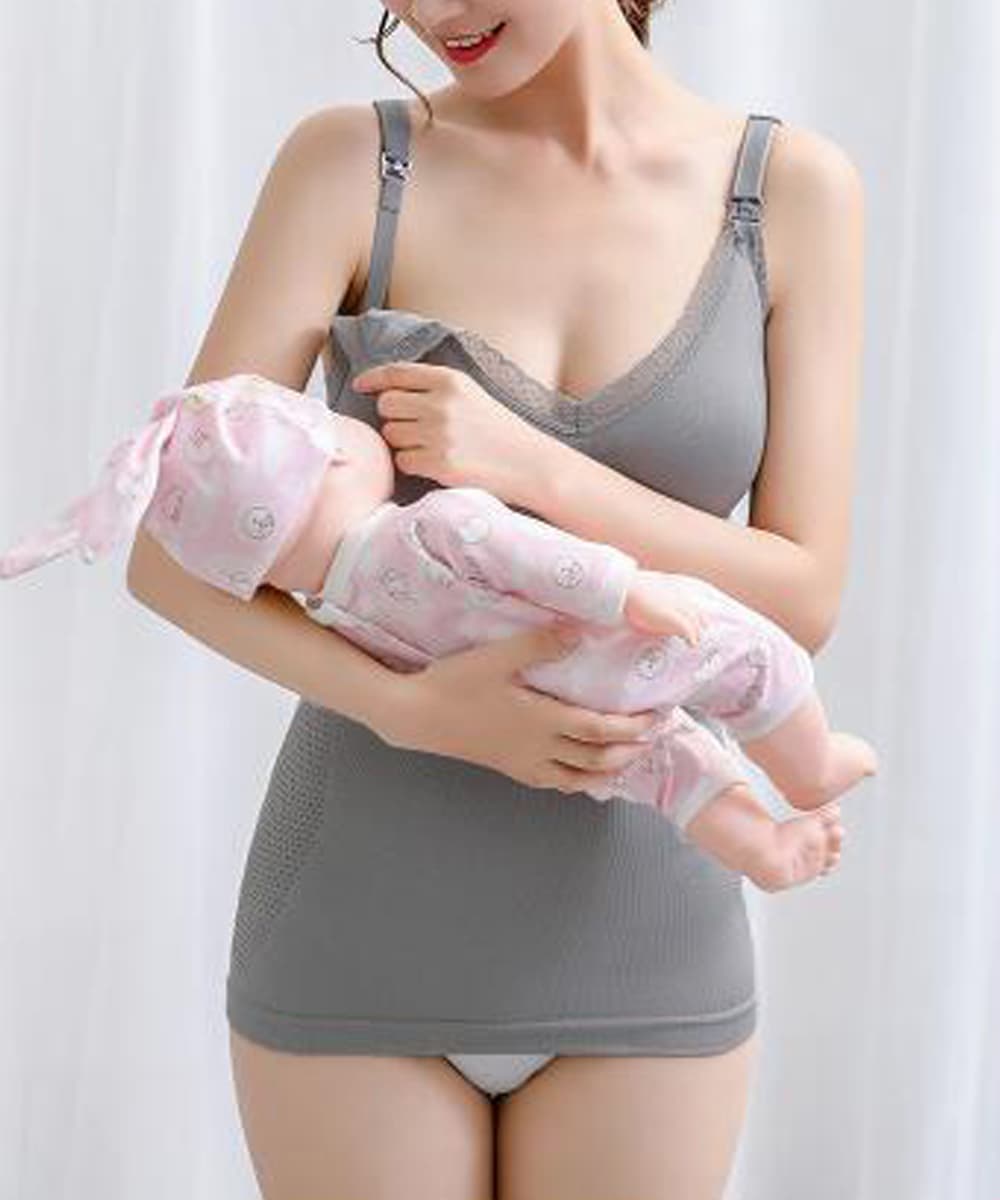 授乳対応マタニティブラトップキャミソール