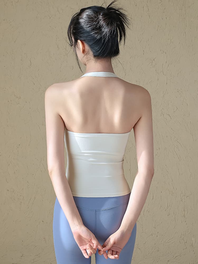 ブラトップ すっきり美姿勢ホルターネックブラトップ