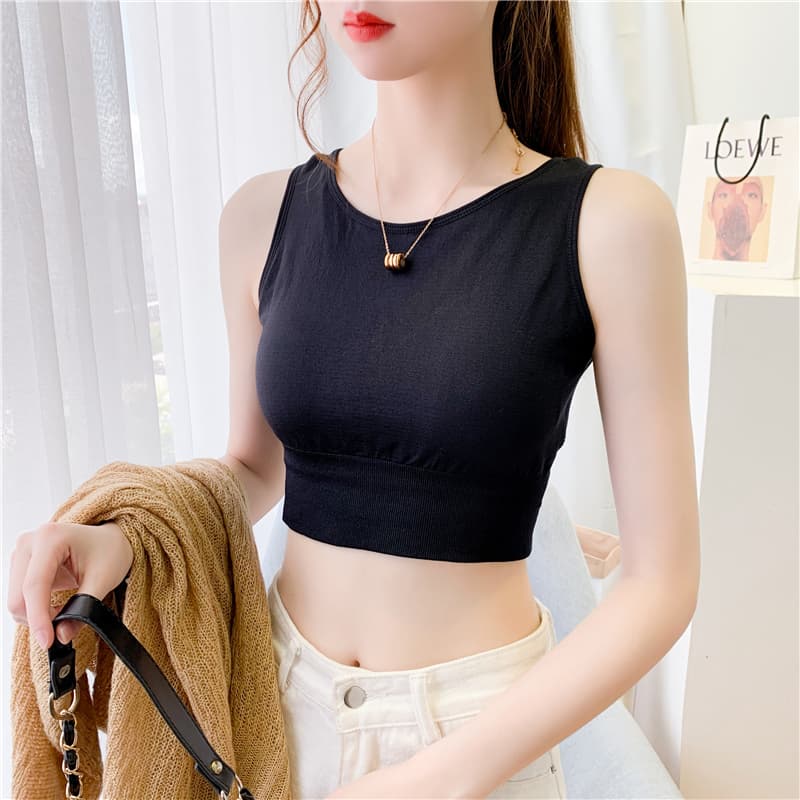 美シルエット シームレスブラトップ