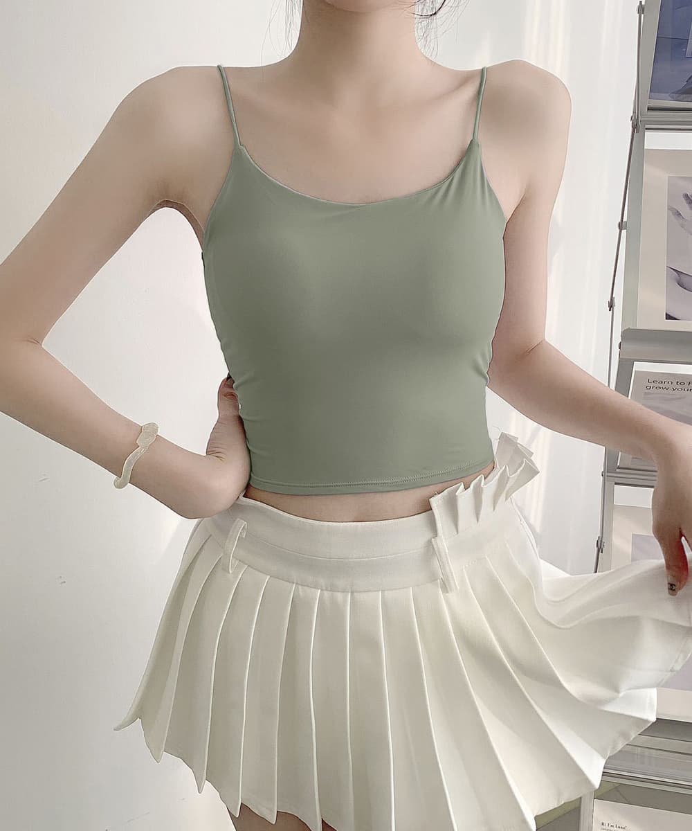 背中あき美人キャミソールブラトップ