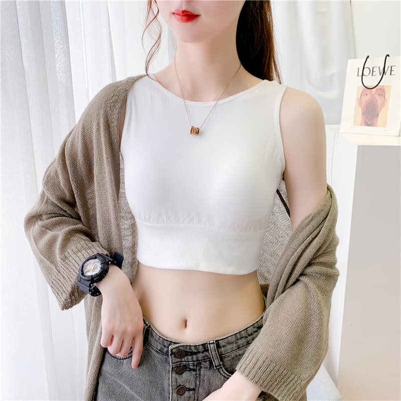 美シルエット シームレスブラトップ