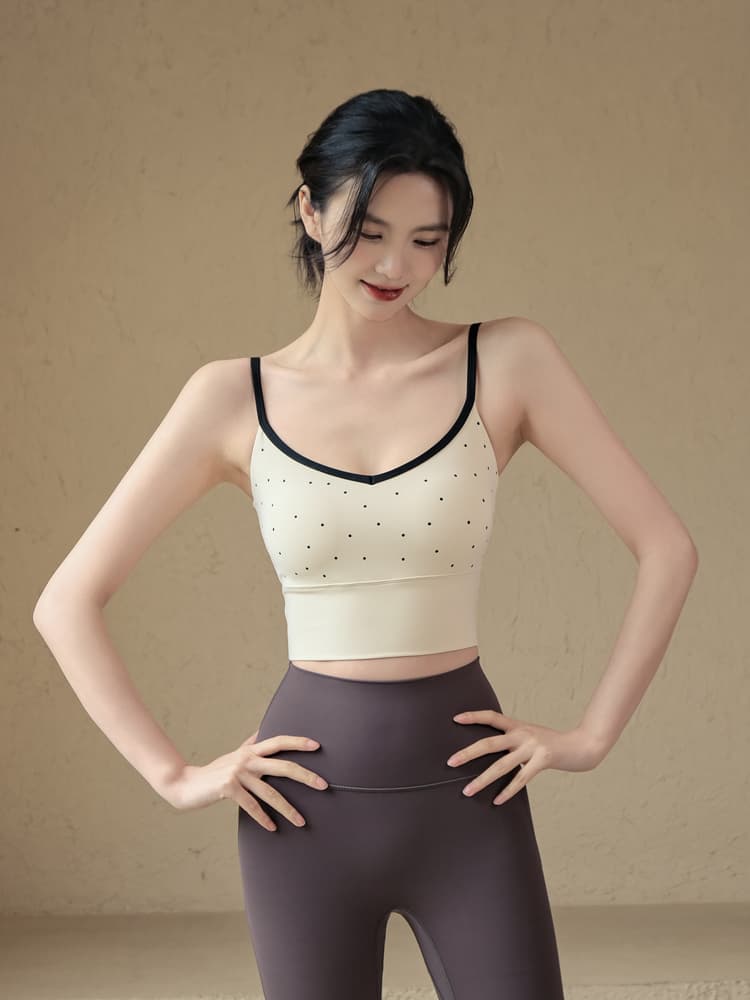 ブラトップ 水玉模様の優美ブラトップ