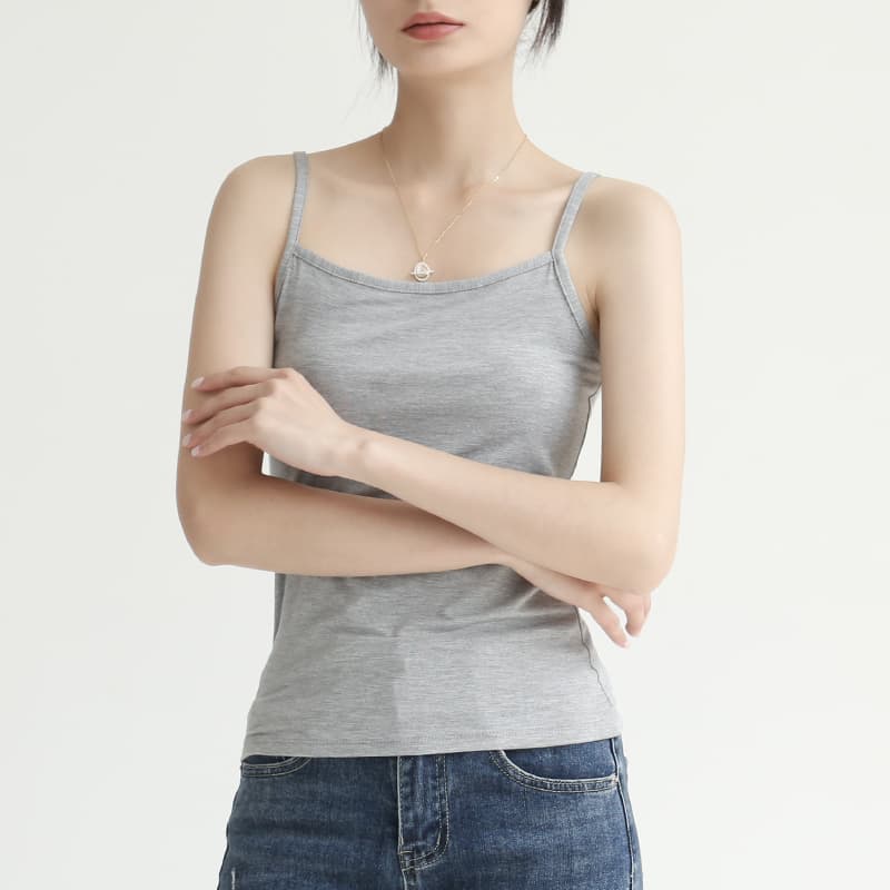 すっきりシルエットブラトップ一体型キャミソール