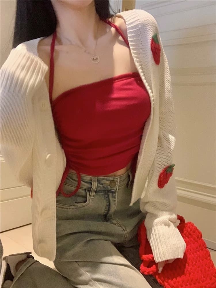 ブラトップ シンプル胸元美ライン ホルターブラ