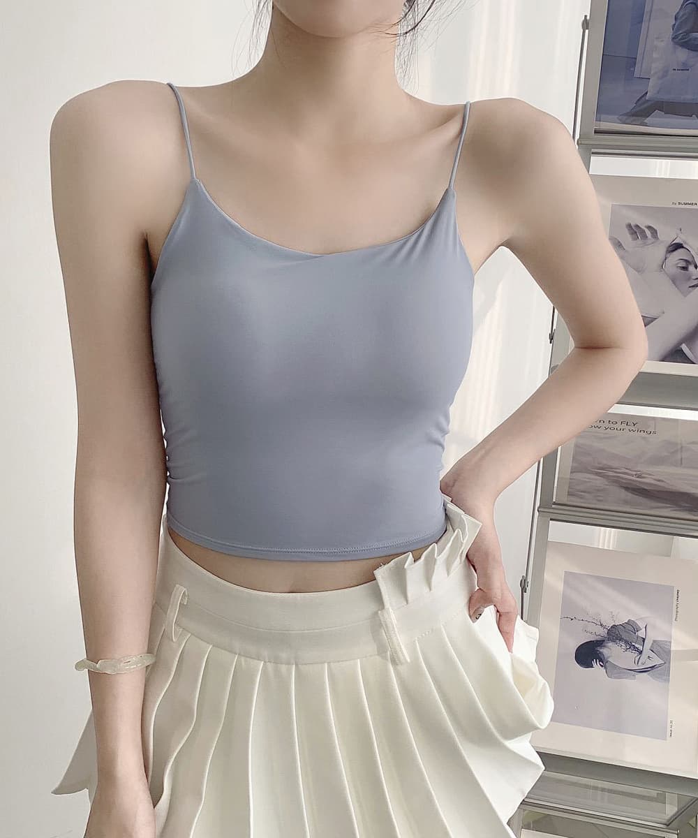 背中あき美人キャミソールブラトップ